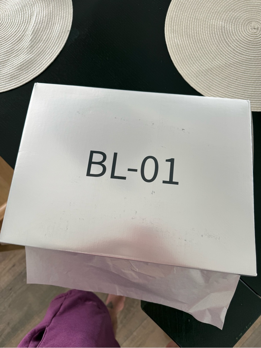 Yeezy BL-01 White Shoe/Box with Black these took over 6 months to receive